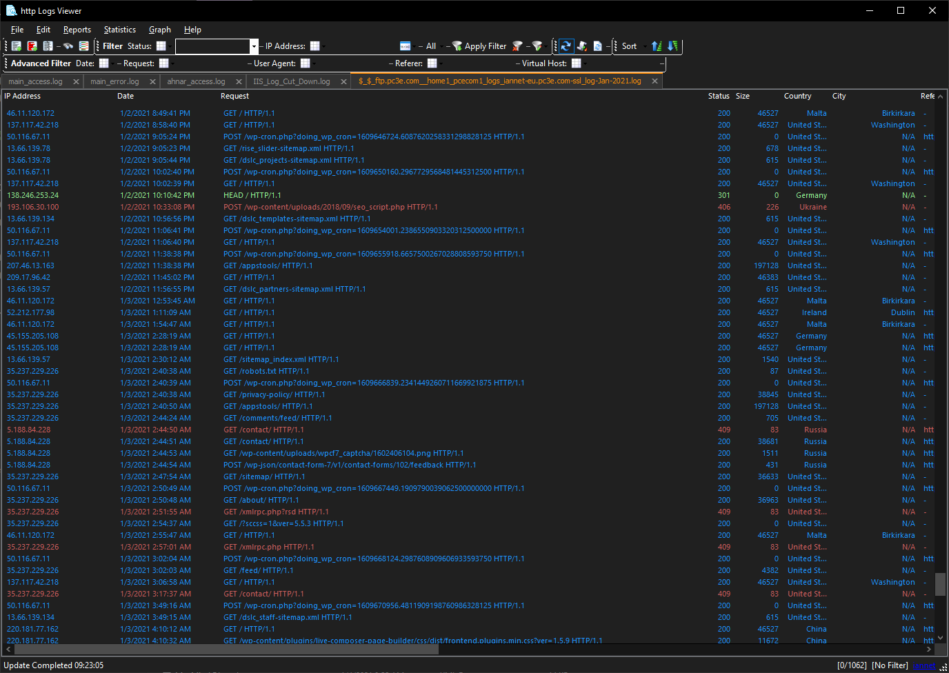http Logs Viewer product screenshot